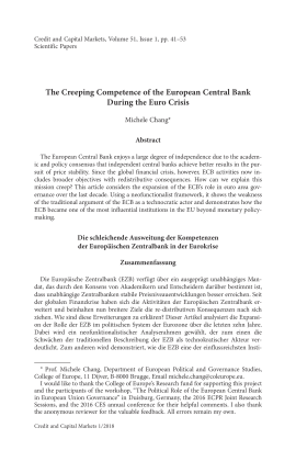 The Creeping Competence of the European Central Bank During the Euro Crisis