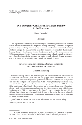 ECB-Eurogroup Conflicts and Financial Stability in the Eurozone