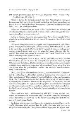 Gareth Stedman Jones: Karl Marx. Die Biographie