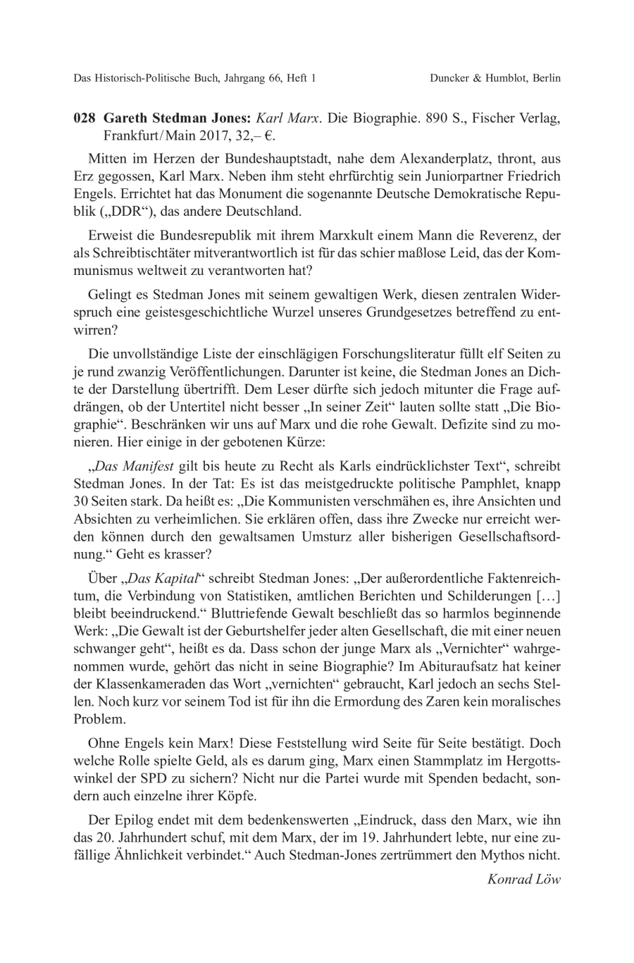 Gareth Stedman Jones: Karl Marx. Die Biographie