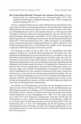 Frank Michael Bischoff /Christoph Nonn /Martina Wiech (Hg): Die Kabinettsprotokolle der Landesregierung von Nordrhein-Westfalen 1975 – 1980. Eingeleitet und bearbeitet von Martin Schlemmer