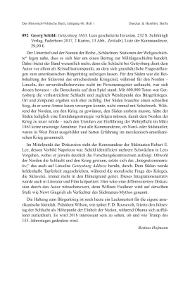 Georg Schild: Gettysburg 1863. Lees gescheiterte Invasion