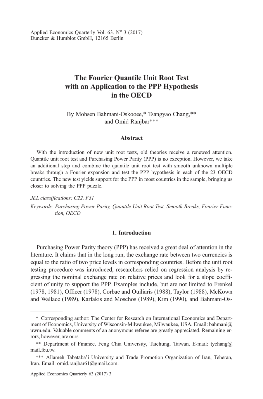 The Fourier Quantile Unit Root Test with an Application to the PPP Hypothesis in the OECD