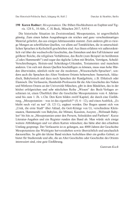 Karen Radner: Mesopotamien