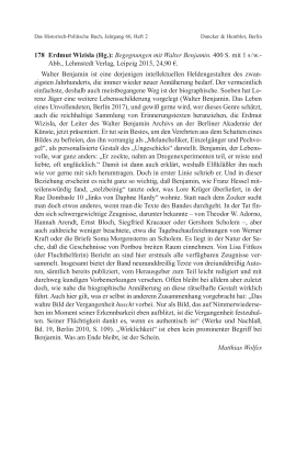 Erdmut Wizisla (Hg.): Begegnungen mit Walter Benjamin