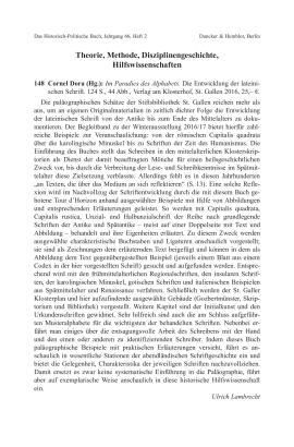 Cornel Dora (Hg.): Im Paradies des Alphabets