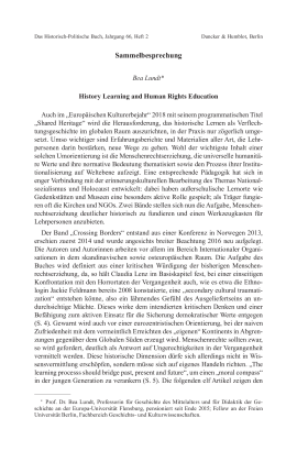 History Learning and Human Rights Education