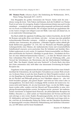 Thomas Posch: Johannes Kepler