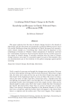 Localizing Global Climate Change in the Pacific. Knowledge and Response in Chuuk, Federated States of Micronesia (FSM)