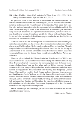 Albert Winkler: Adobe Walls und der Red River Krieg 1874 – 1875