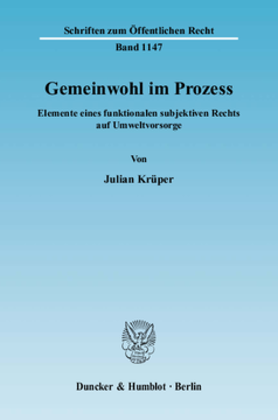 Gemeinwohl im Prozess