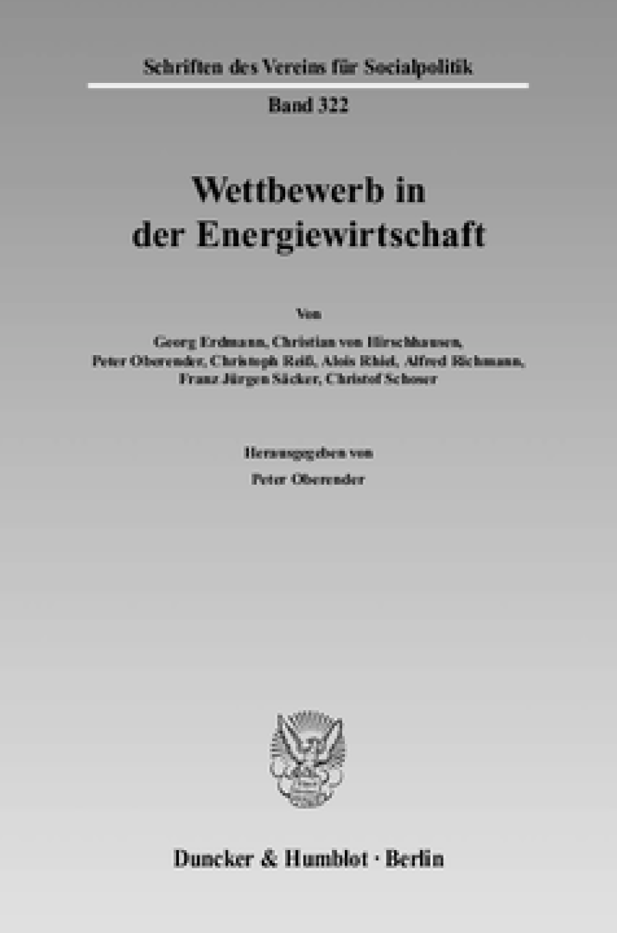 Wettbewerb in der Energiewirtschaft