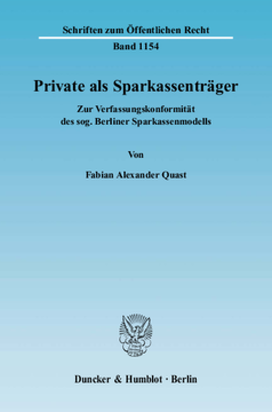 Private als Sparkassenträger