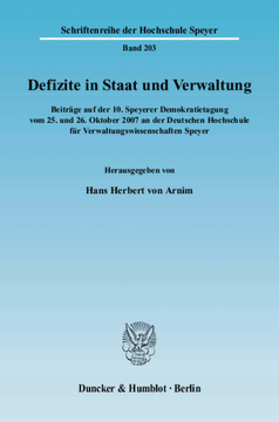 Defizite in Staat und Verwaltung