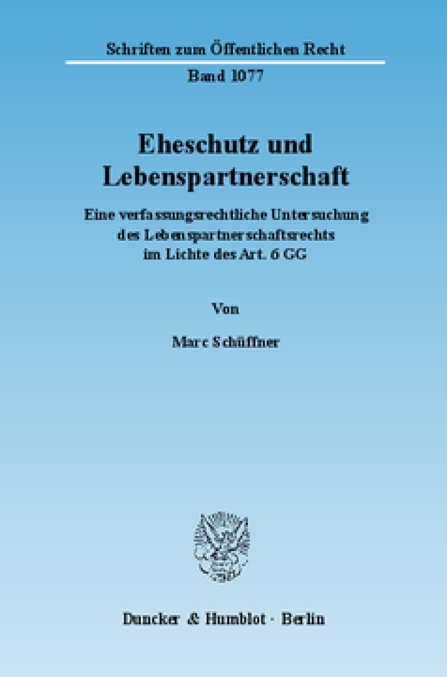 Eheschutz und Lebenspartnerschaft