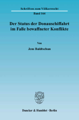 Der Status der Donauschiffahrt im Falle bewaffneter Konflikte