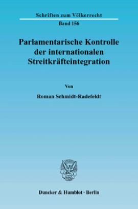 Parlamentarische Kontrolle der internationalen Streitkräfteintegration