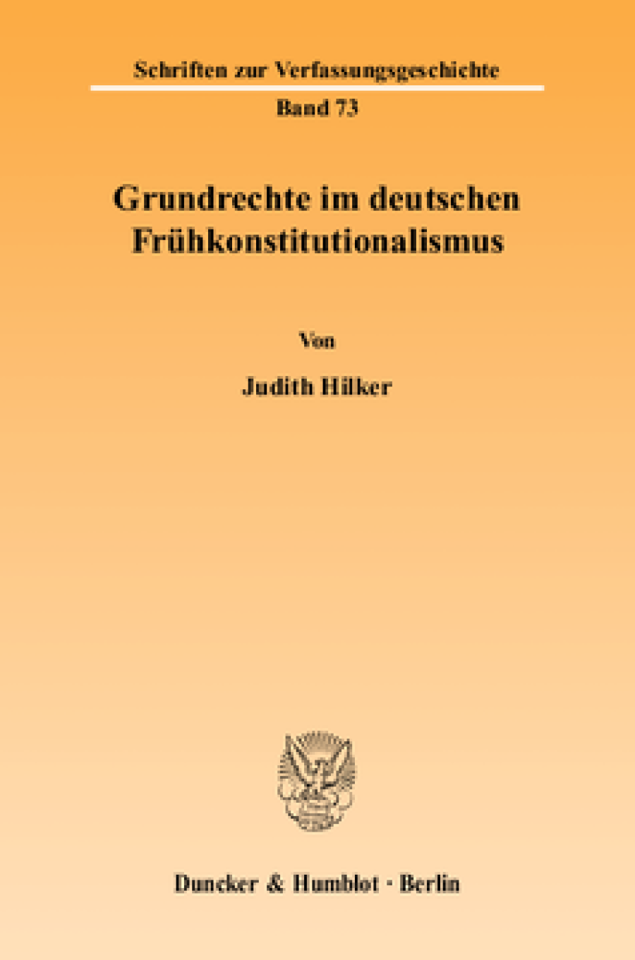 Grundrechte im deutschen Frühkonstitutionalismus
