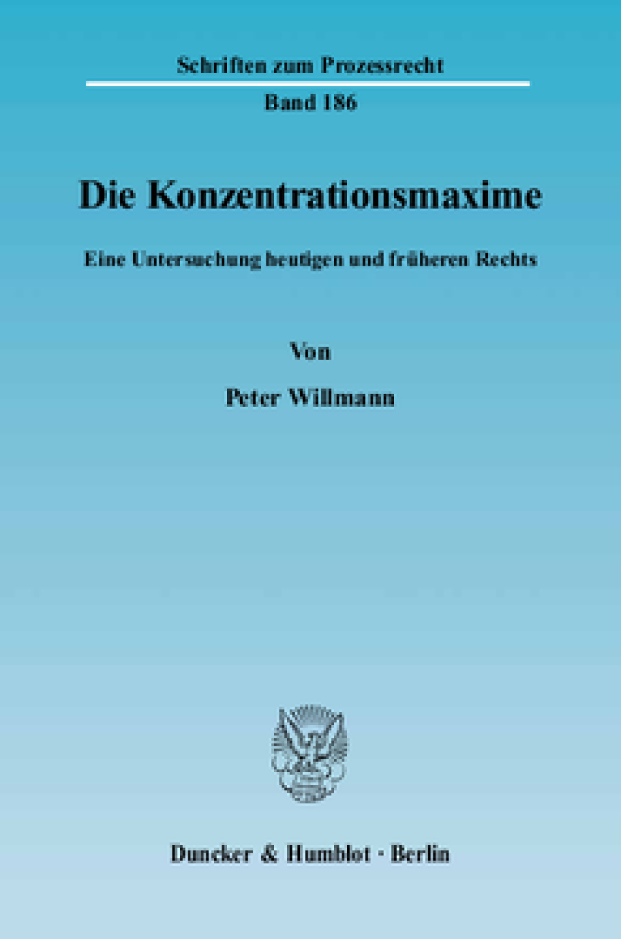 Die Konzentrationsmaxime