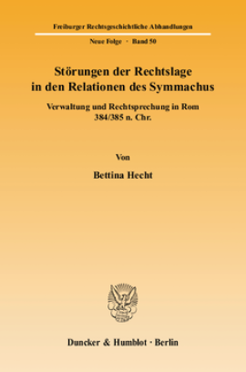 Störungen der Rechtslage in den Relationen des Symmachus