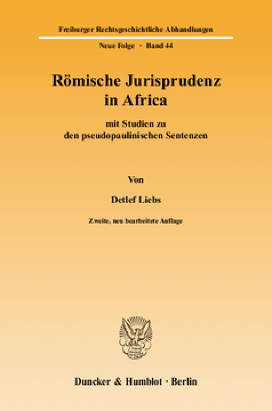 Römische Jurisprudenz in Africa