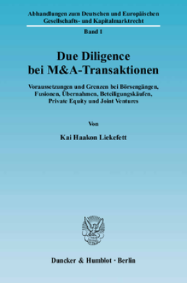 Due Diligence bei M&A-Transaktionen