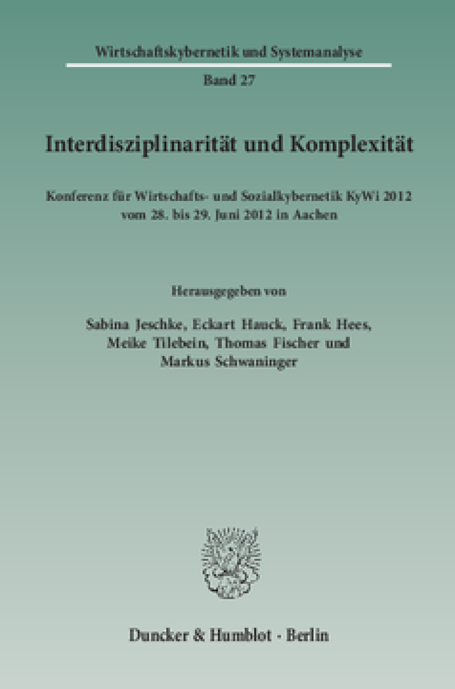 Interdisziplinarität und Komplexität