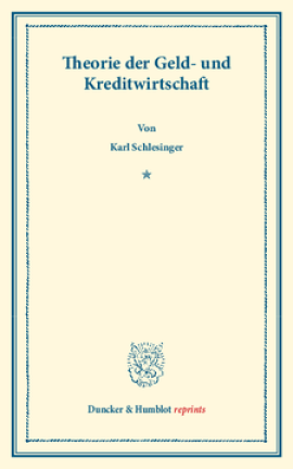 Theorie der Geld- und Kreditwirtschaft