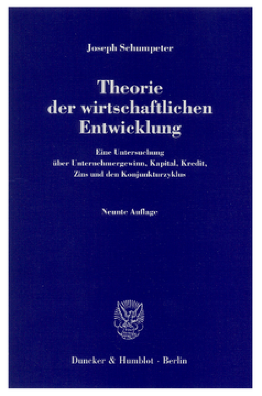 Theorie der wirtschaftlichen Entwicklung