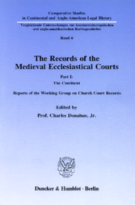 The Records of the Medieval Ecclesiastical Courts