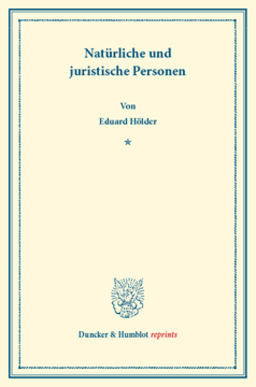 Natürliche und juristische Personen