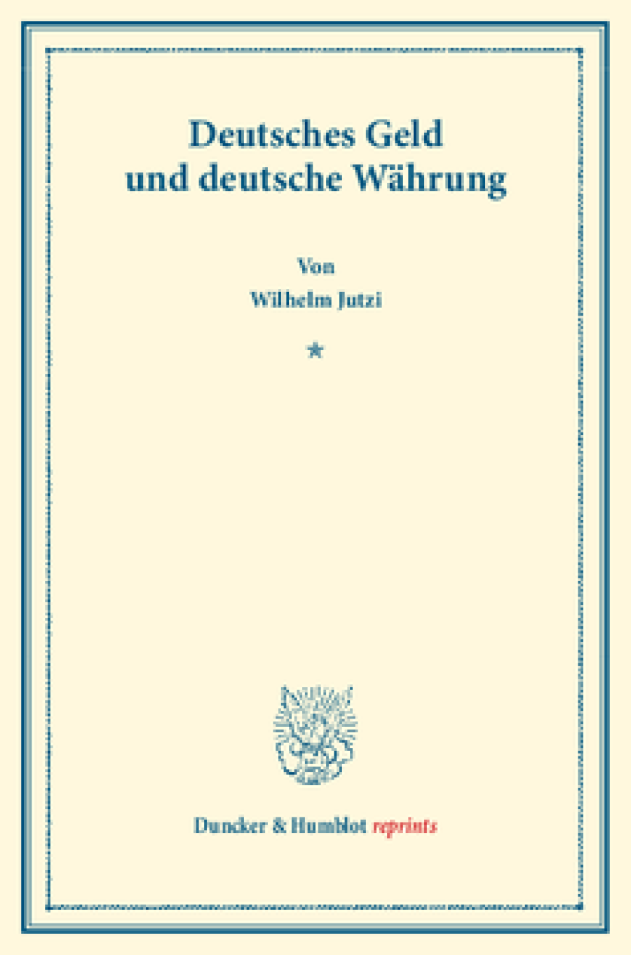 Deutsches Geld und deutsche Währung