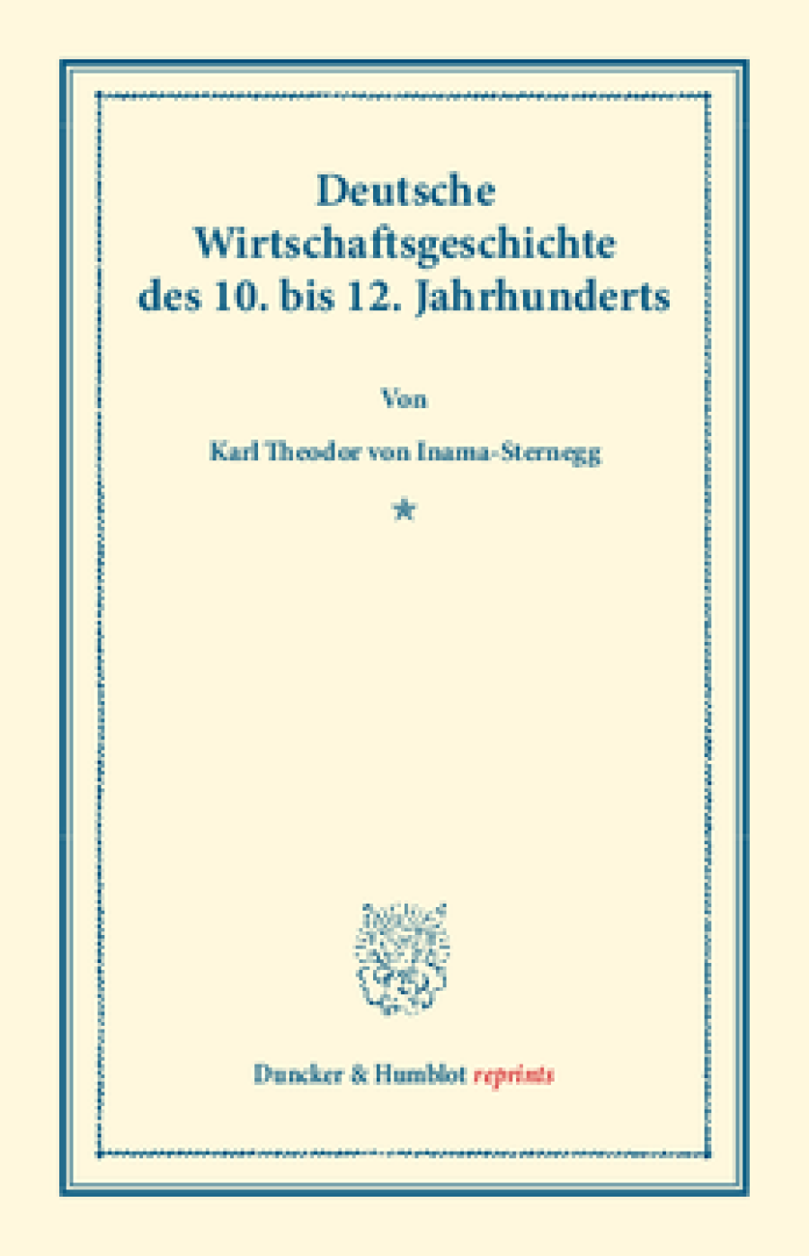 Deutsche Wirtschaftsgeschichte