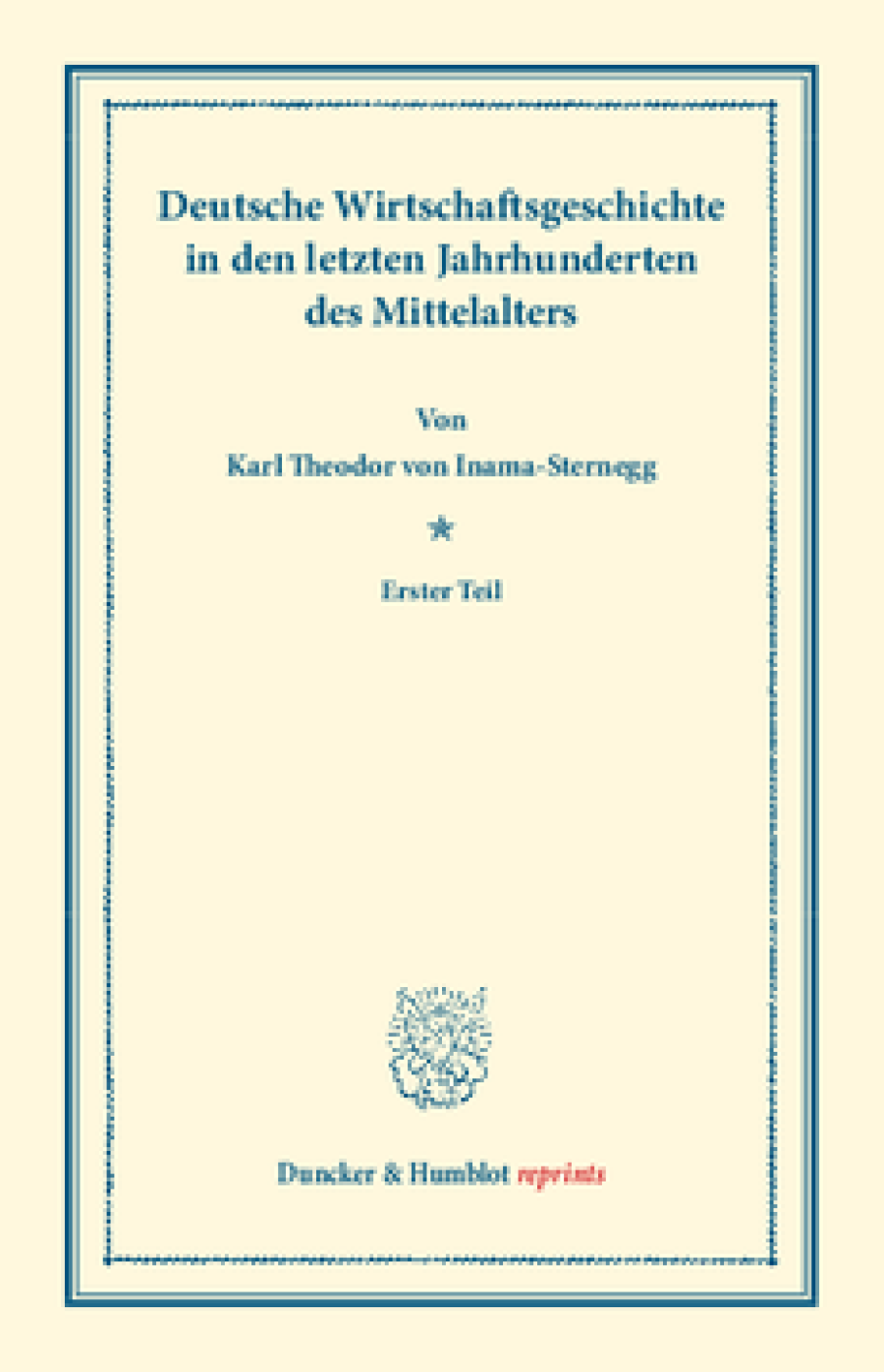 Deutsche Wirtschaftsgeschichte