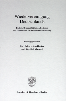 Wiedervereinigung Deutschlands