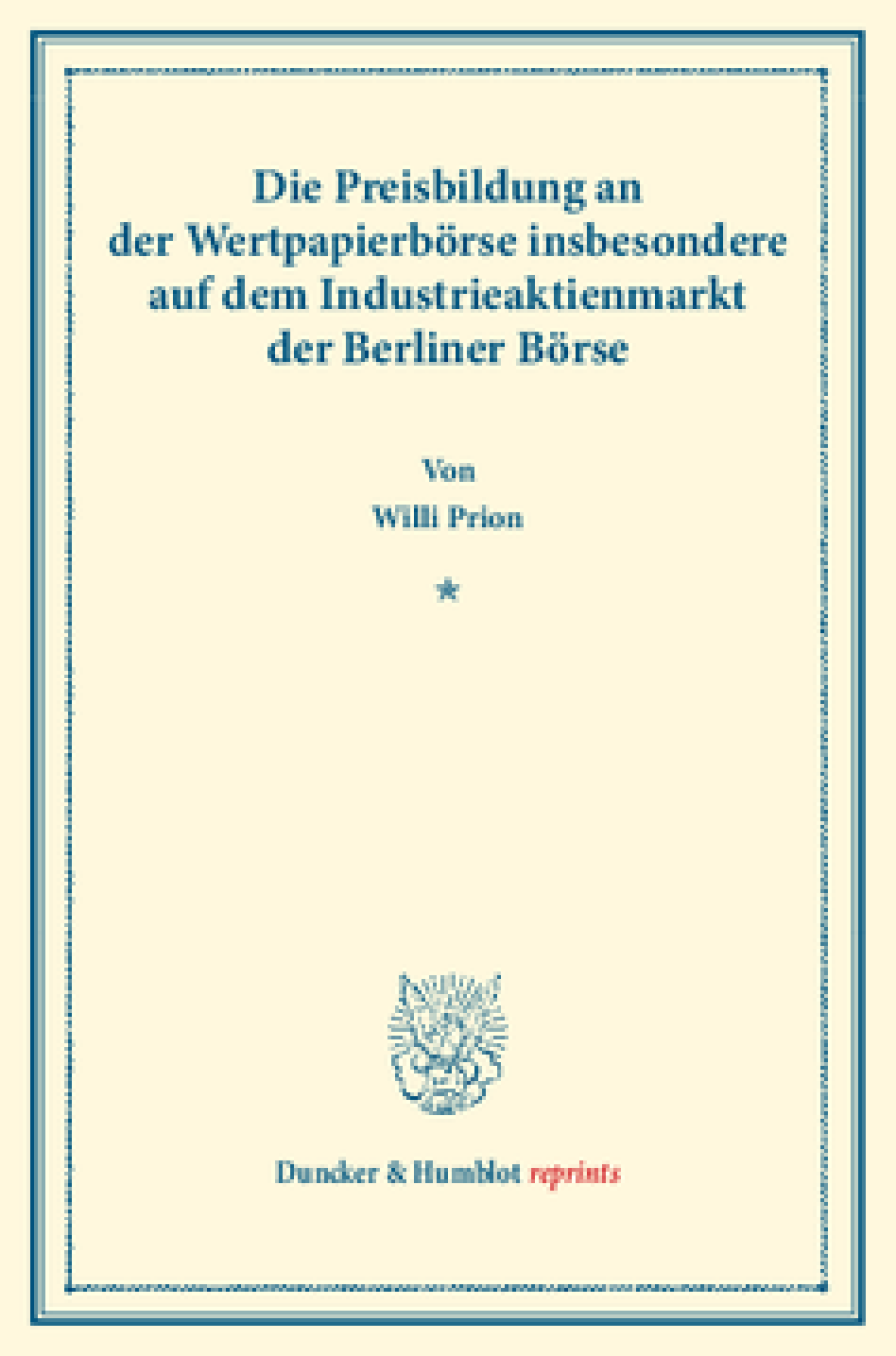 Die Preisbildung an der Wertpapierbörse