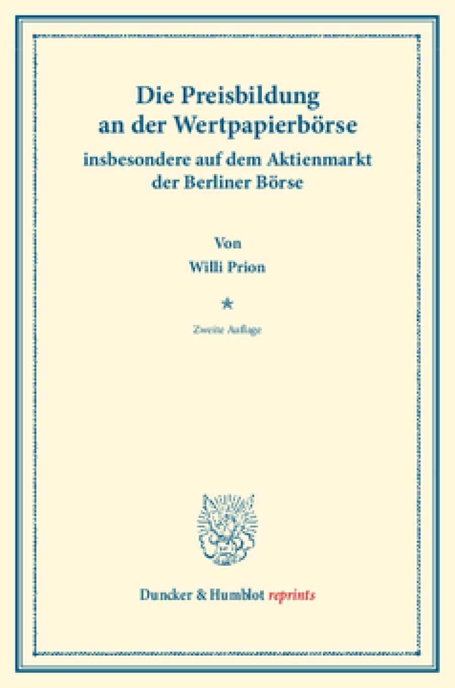 Die Preisbildung an der Wertpapierbörse