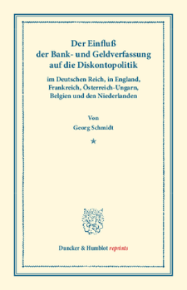 Der Einfluß der Bank- und Geldverfassung auf die Diskontopolitik