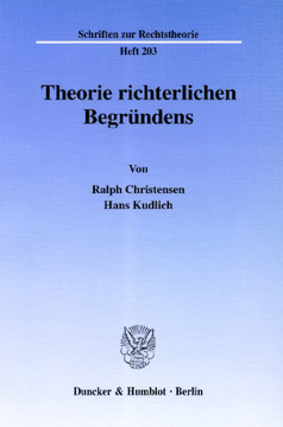 Theorie richterlichen Begründens