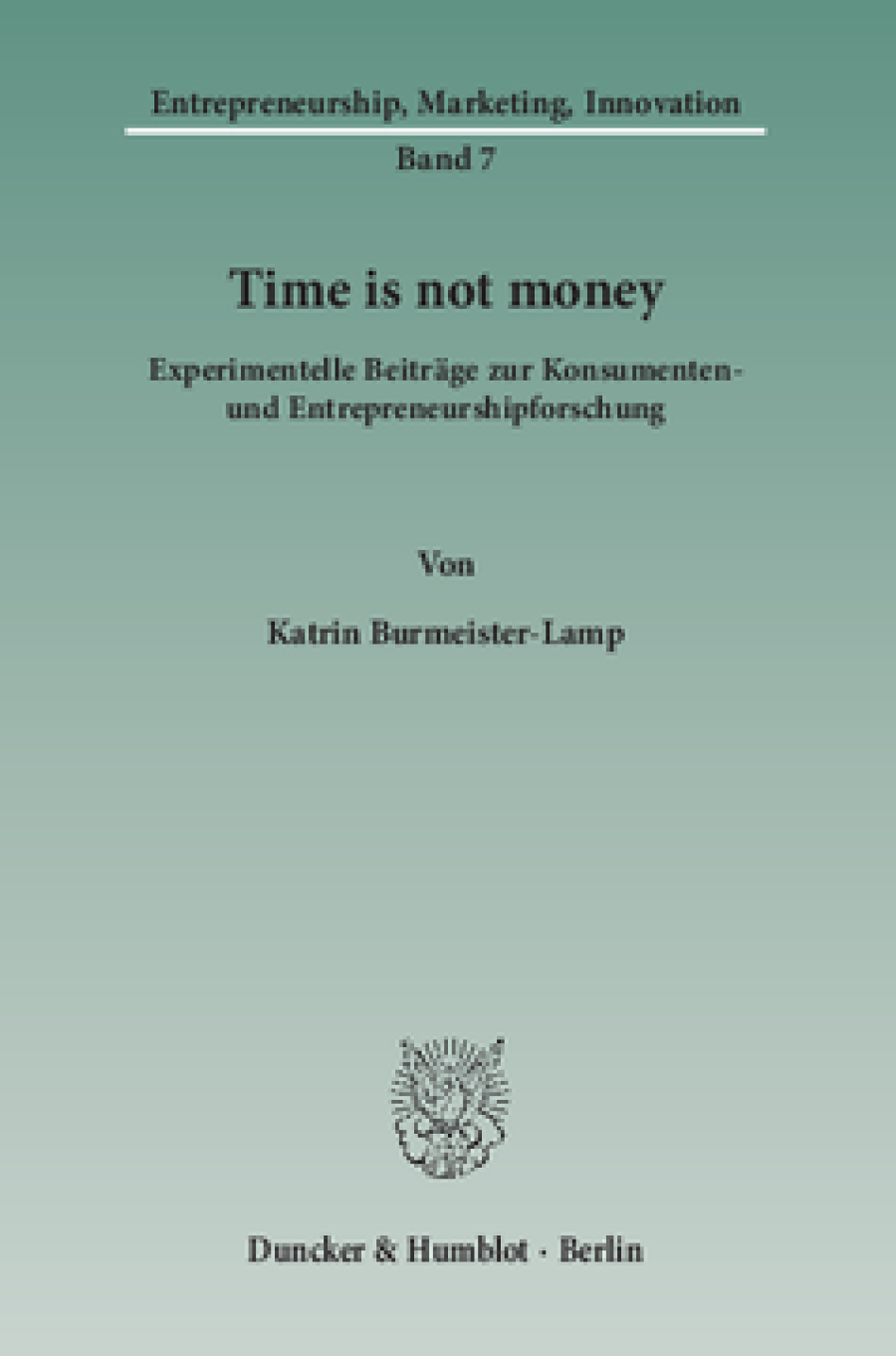 Time is not money