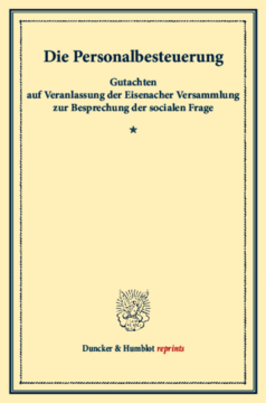 Die Personalbesteuerung
