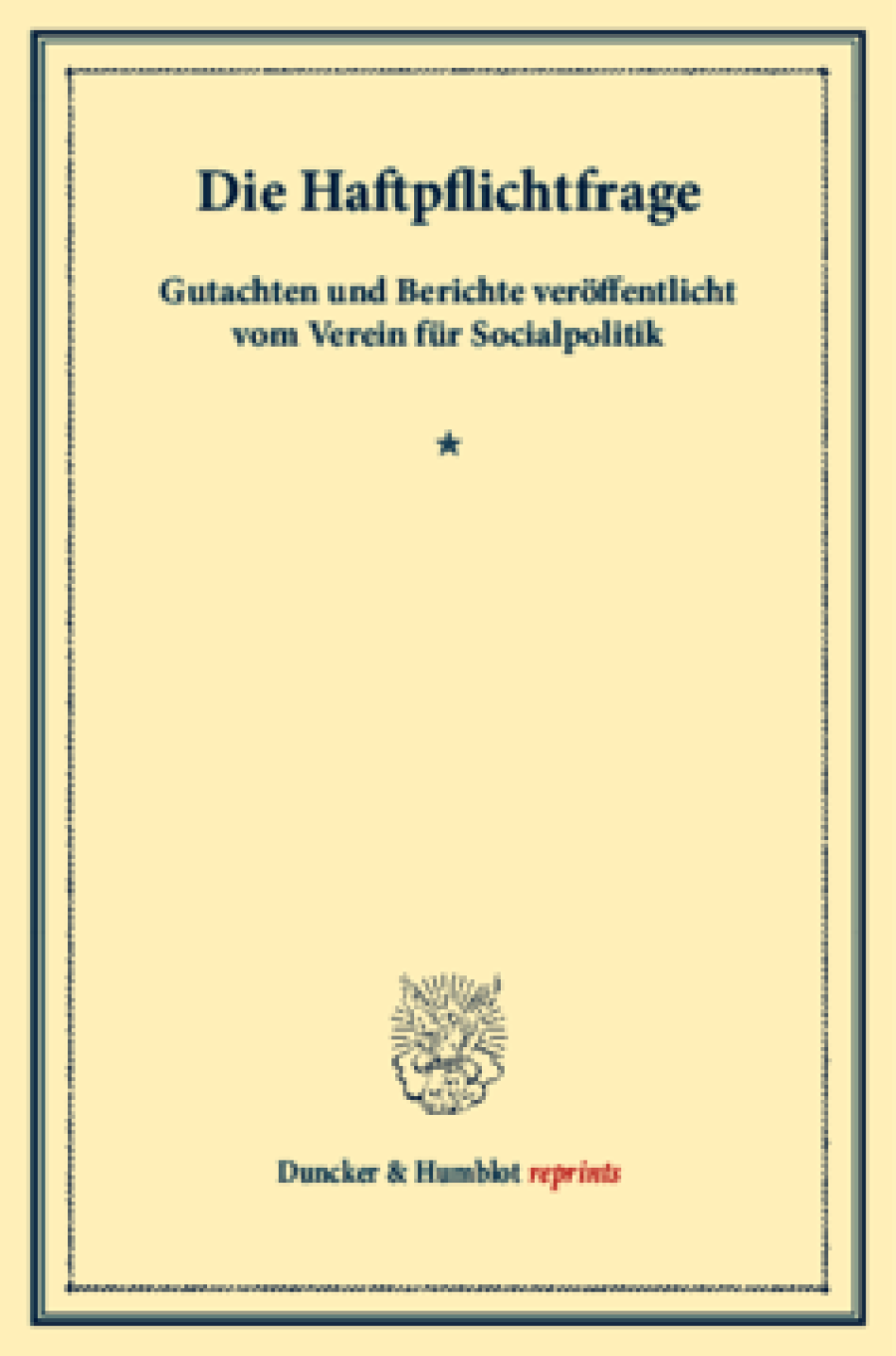 Die Haftpflichtfrage
