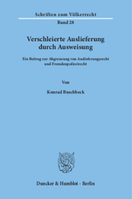 Verschleierte Auslieferung durch Ausweisung