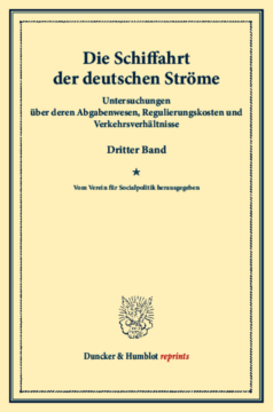 Die Schiffahrt der deutschen Ströme
