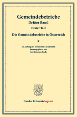 Die Gemeindebetriebe in Österreich