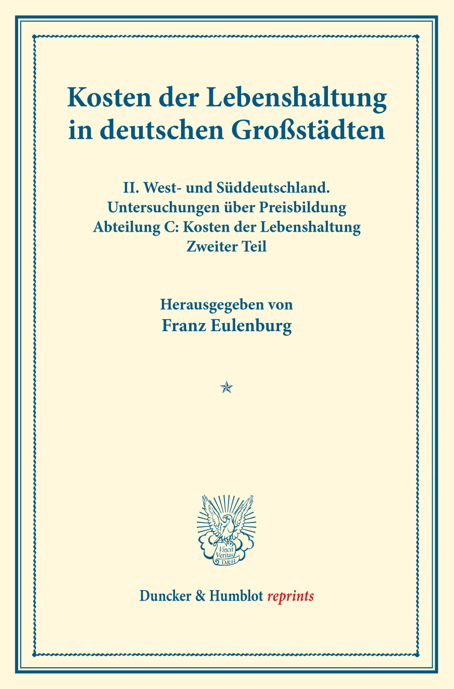Kosten der Lebenshaltung in deutschen Großstädten