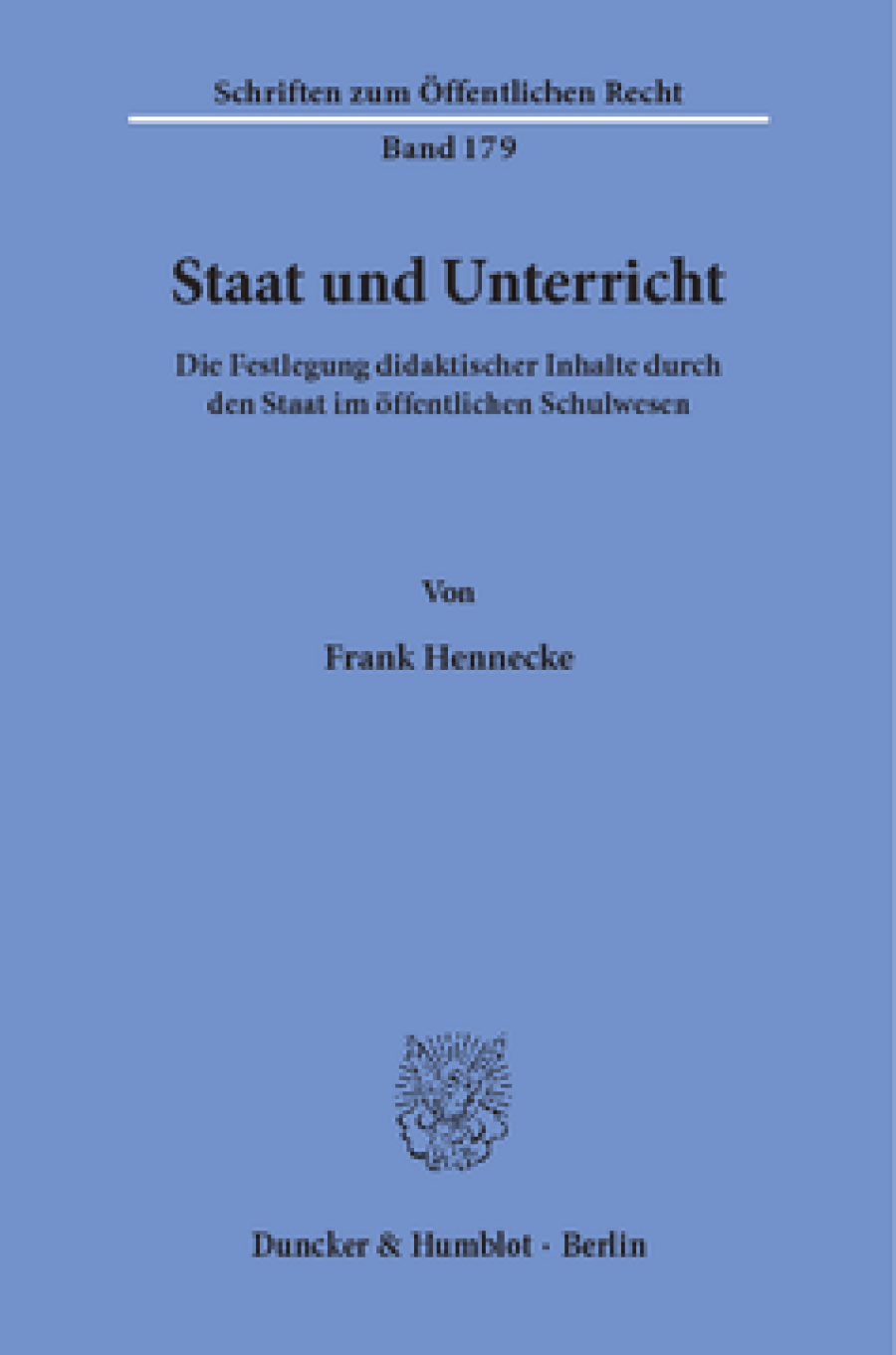 Staat und Unterricht