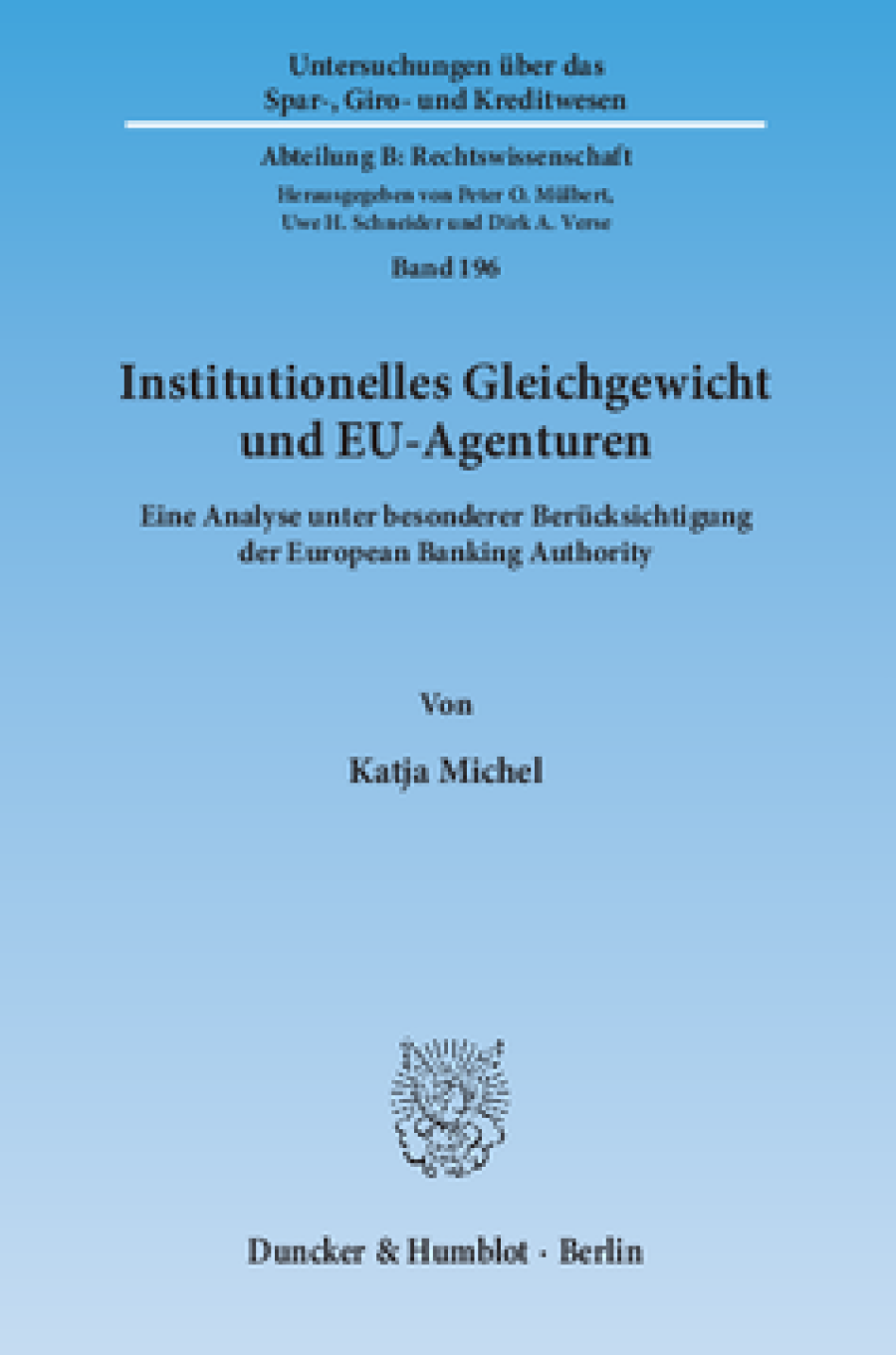 Institutionelles Gleichgewicht und EU-Agenturen