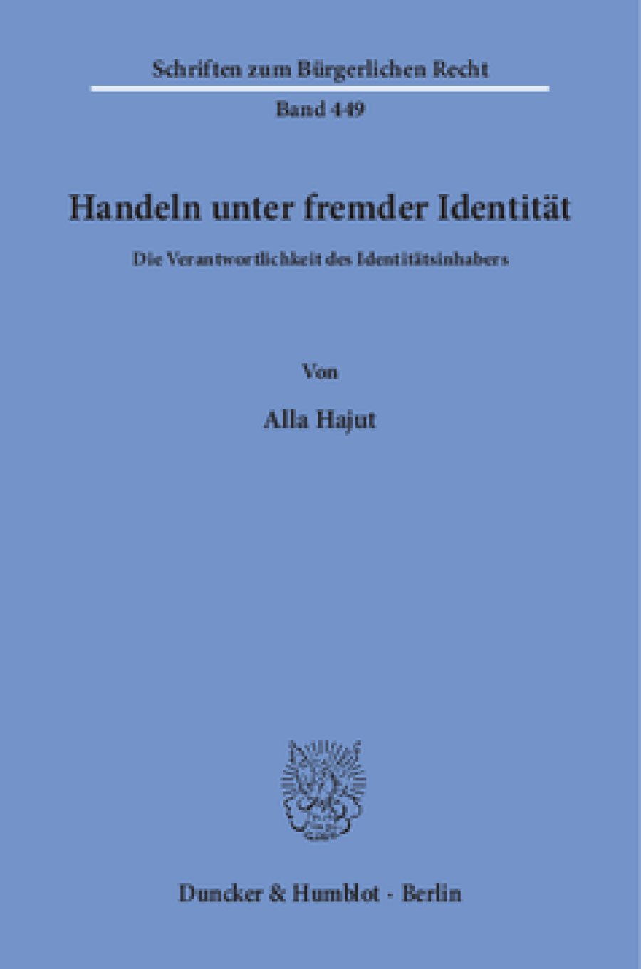 Handeln unter fremder Identität