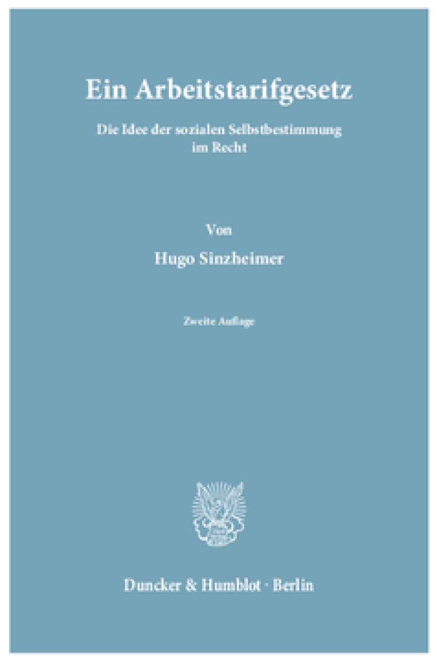 Ein Arbeitstarifgesetz
